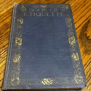 Vintage Blue Book of Etiquette 1922